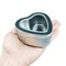 12 Pieces Heart Shaped Empty Metal Tin Cans with Clear Window Lids for Candle Making, Candies, Gifts & Treasures, Mixed Sizes